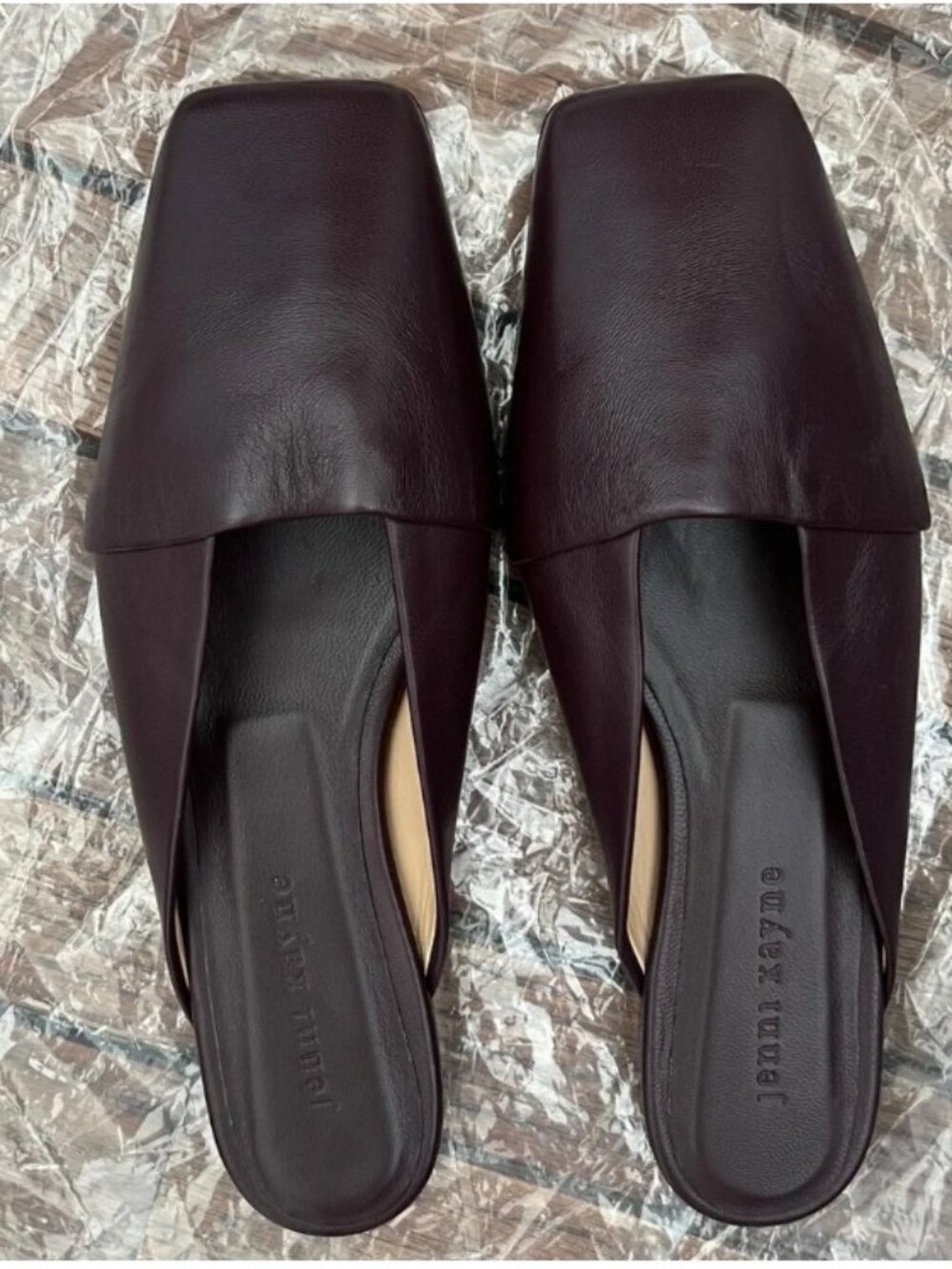 Jenni Kayne Bordeaux Red Brown Mia Mule NEW Size 40 or US 10